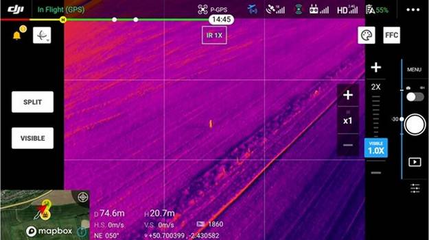 drone imagerie thermique